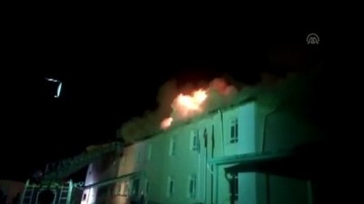 kaynak makinesi - Sarıveliler Devlet Hastanesi çatısında yangın - KARAMAN Videosu