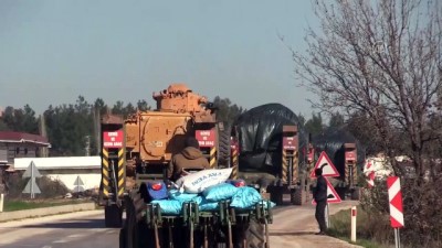 askeri arac - Suriye sınırına askeri sevkiyat - HATAY  Videosu