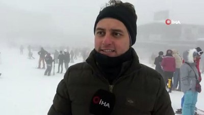 yilbasi -  Uludağ’da kayakçıları sis bile durduramadı  Videosu