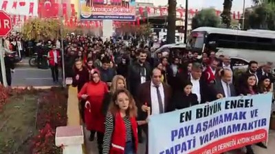 sevgisizlik - Engelliler yürüyüş yaptı - AYDIN Videosu