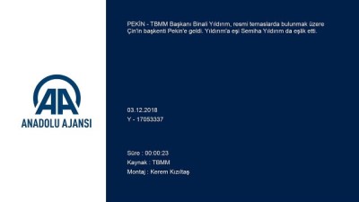 TBMM Başkanı Yıldırım Pekin'de 