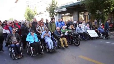kemer sikma onlemleri - Yunanistan'da engellilerden gösteri - ATİNA  Videosu