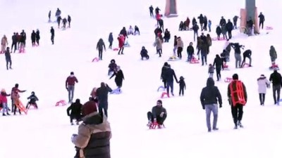 kar yagisi - Akdağ Kayak Merkezi'nde yoğunluk - SAMSUN Videosu