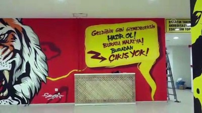Yeni Malatya Stadı'nda grafiti çalışması - MALATYA