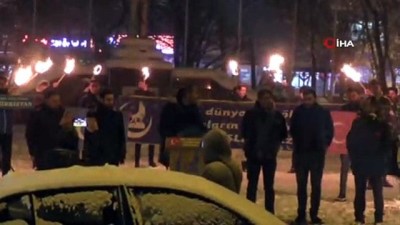  Ardahan'da Doğu Türkistan'daki Çin zulmü protesto edildi