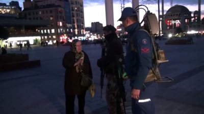  Taksim Meydanı’nda Drone Savar’lı önlem