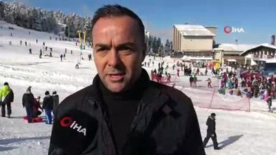 kayak tutkunlari -  Yılbaşı tatilinde Uludağ doldu taştı  Videosu