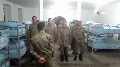  Askerlerden Fatih Bucak’a marşlı gönderme 