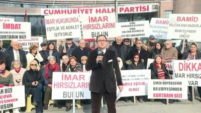 'Balçova arsa mağdurları'ndan CHP önünde eylem - ANKARA 