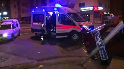 metro istasyonu -  Başkent’te trafik kazası: 2 yaralı  Videosu