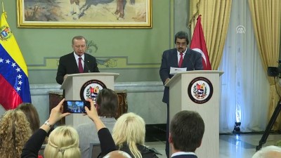Erdoğan-Maduro ortak basın toplantısı - CARACAS 