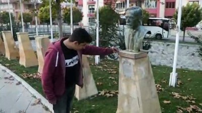 sparta - Parktaki 9 bronz büstün çalınması - ISPARTA Videosu