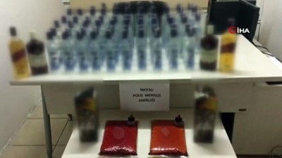 yilbasi -  Yılbaşında piyasa sürülecek 67 şişe kaçak içki ele geçirildi  Videosu