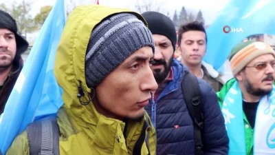 fasist -  Çin’i protesto etmek için İstanbul’dan Ankara’ya yürüyorlar Videosu
