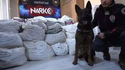 polis kopegi - 'Türkiye tarihinde bir defadaki en fazla eroini yakaladık' - ERZİNCAN  Videosu