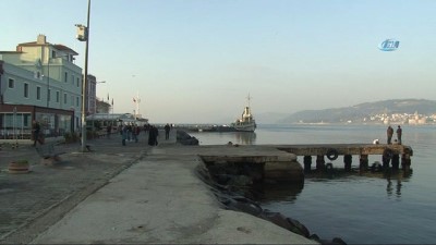 gemi trafigi -  Çanakkale Boğazı sis sebebiyle kapatıldı  Videosu