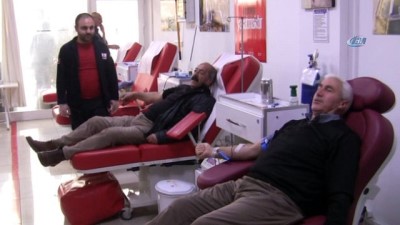 kan bagisi -  Erzincanlı avcılar 'Zeytin Dalı Harekatı'na destek için kan verdi  Videosu
