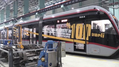 rayli sistem - Yerli ve milli tramvayla 127 milyon lira tasarruf sağlandı - KAYSERİ  Videosu