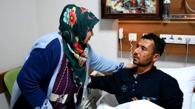 Zeytin Dalı Harekatı'nda yaralanan asker Manisa'ya getirildi 