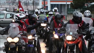 saygi durusu - 'Afrin Şehitlerine Saygı Sürüşü' - İSTANBUL Videosu