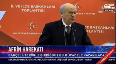 afrin operasyonu - Bahçeli: Şerefsizliklerinin bedelini ödeyecekler  Videosu