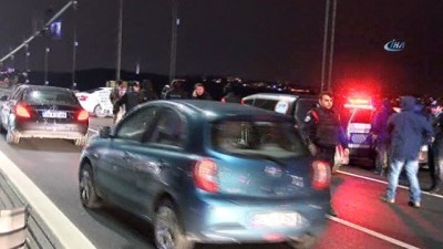  15 Temmuz Şehitler köprüsünde trafiği durduran eylem