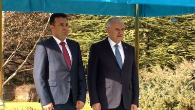 resmi toren -  Başbakan Yıldırım, Makedonya Cumhuriyeti Başbakanı Zaev’i resmî törenle karşıladı  Videosu
