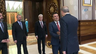  Cumhurbaşkanı Erdoğan, Makedonya Başbakanı Zaev’i kabul etti