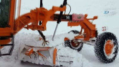  Van-Bahçesaray yolunda karla mücadele 