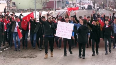 Zeytin Dalı Harekatı'na destek yürüyüşü - ERZURUM 