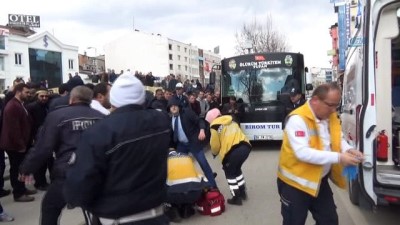 masaj -  Servis otobüsünün çarptığı şahıs hayatını kaybetti Videosu