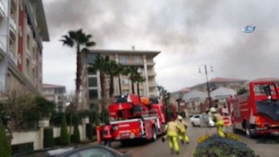 kirkoy -  Ataköy Konakları'nda bir ev alev alev yandı  Videosu