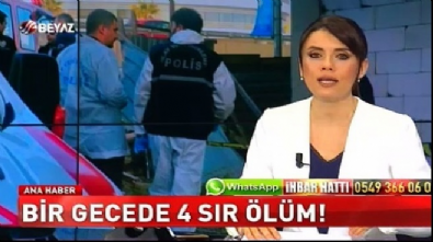 beyaz haber - Bir gecede 4 sır ölüm! Videosu