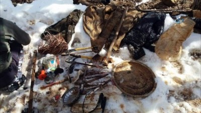 teroristler -  Tunceli'de 4 sığınak imha edildi Videosu