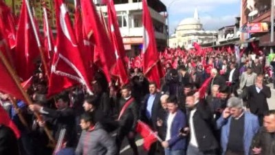 kaymakamlik -  Hatay'da Afrin şehitlerine saygı Mehmetçiğe moral yürüyüşü Videosu