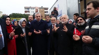 gonul koprusu - Muhtarlardan ve vatandaşlardan Zeytin Dalı Harekatı'na destek - İSTANBUL Videosu