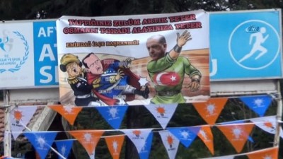  Erdoğan ziyareti öncesi Afyonkarahisar'da dikkat çeken 'Osmanlı tokadı' pankartı 