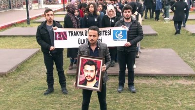 saygi durusu - Fırat Yılmaz Çakıroğlu anıldı - EDİRNE Videosu