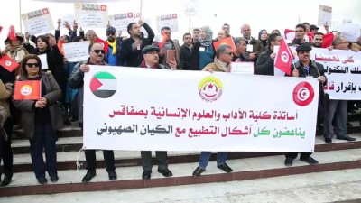 profesor - Tunus'ta akademisyenlerden protesto Videosu