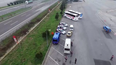 dinlenme tesisi - Anadolu Otoyolu'nda drone destekli yol uygulaması - DÜZCE Videosu