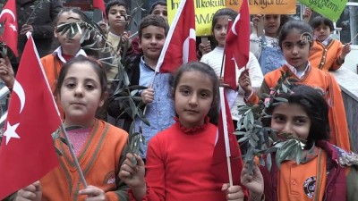 ilkokul ogrencisi - İlkokul öğrencilerinden Zeytin Dalı Harekatı'na destek - ADIYAMAN  Videosu