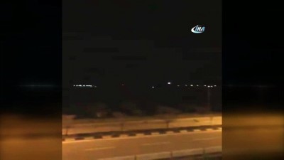 kontrol noktasi -  Afrin'e destek için gelen terör konvoyuna uyarı atışı  Videosu