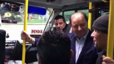 sosyal medya -  Belediye başkanı minibüsle makamına gitti  Videosu