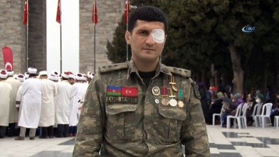 sehitlikler -  Azerbaycanlı Gazi Musavi'den Şehitler Abidesi'nden Afrin'deki Mehmetçiğe destek Videosu