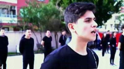 komando -  Öğrencilerden Afrin’e Komando Marşlı' destek  Videosu