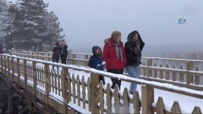 fayton -  Abant kar yağışıyla yeniden beyaza büründü  Videosu