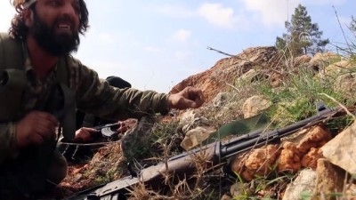 teror kampi - Afrin'de ele geçirilen terör kampındaki çatışmayı AA görüntüledi - AFRİN  Videosu