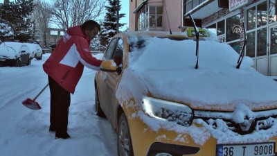hava sicakligi - Doğu Anadolu'da kar - KARS  Videosu