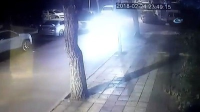 polis telsizi -  Otomobil elektrikli bisiklete böyle çarptı  Videosu