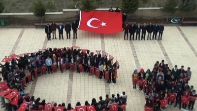 okul bahcesi -  250 lise öğrencisinden Mehmetçiğe destek  Videosu